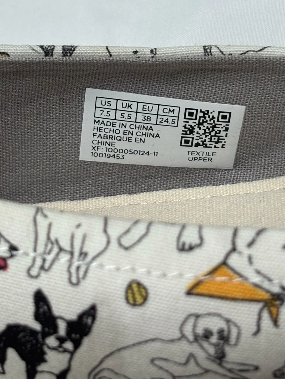 TOMS Canvas Slip-On Shoes in White Office Dog Print